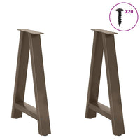 Valgomojo stalo kojelės, A formos, 2 vnt., 60x(72 - 73) cm, plienas - Namų Idėja