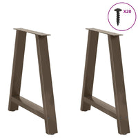 Valgomojo stalo kojelės, A formos, 2 vnt., 70x(72 - 73) cm, plienas - Namų Idėja