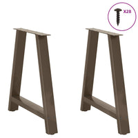 Valgomojo stalo kojelės, A formos, 2 vnt., 80x(72 - 73) cm, plienas - Namų Idėja
