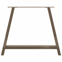 Valgomojo stalo kojelės, A formos, 2 vnt., 90x(72 - 73) cm, plienas - Namų Idėja
