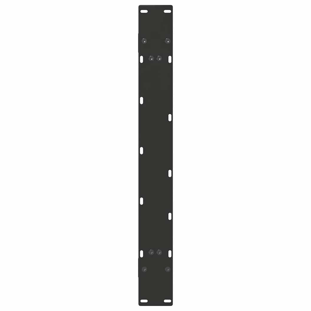 Valgomojo stalo kojelės, A formos, 2 vnt., juodos, 100x(72 - 73) cm, plienas - Namų Idėja