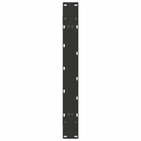Valgomojo stalo kojelės, A formos, 2 vnt., juodos, 100x(72 - 73) cm, plienas - Namų Idėja