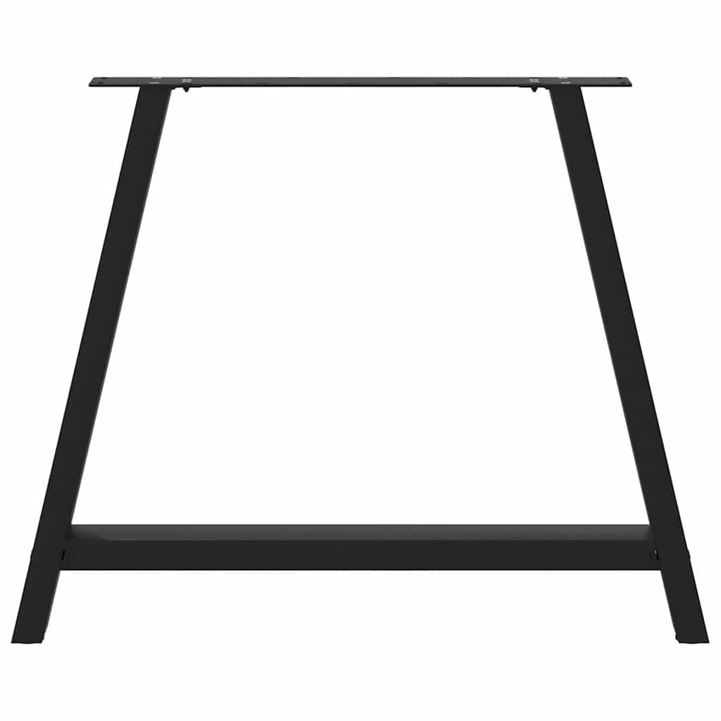 Valgomojo stalo kojelės, A formos, 2 vnt., juodos, 100x(72 - 73) cm, plienas - Namų Idėja