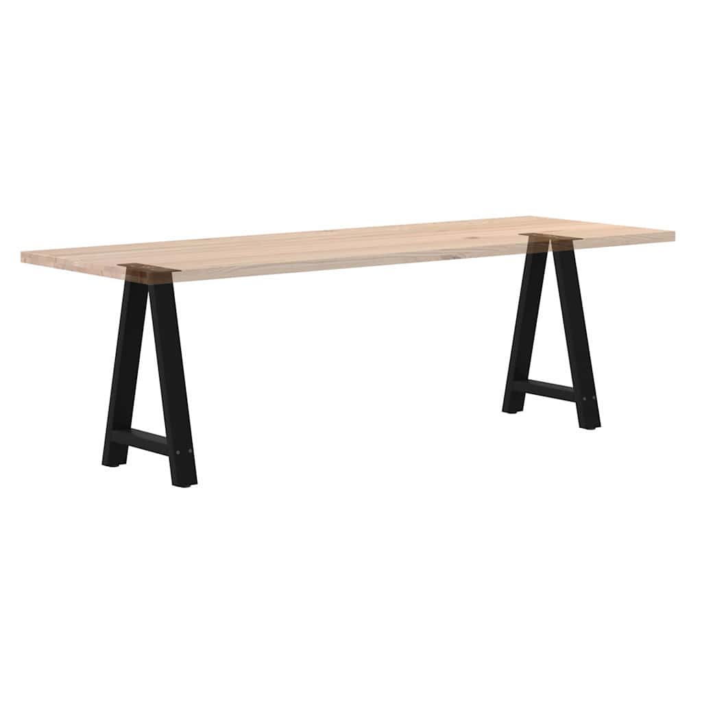 Valgomojo stalo kojelės, A formos, 2 vnt., juodos, 60x(72 - 73) cm, plienas - Namų Idėja