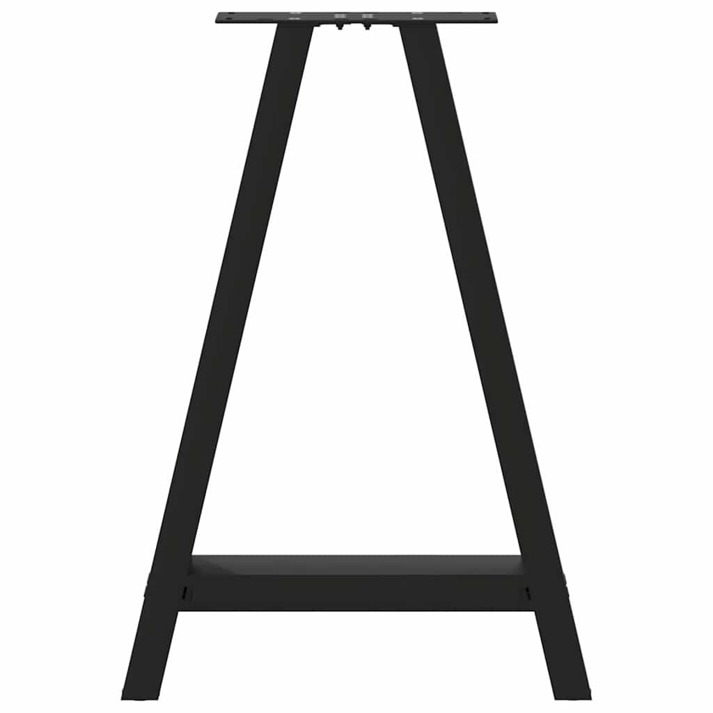 Valgomojo stalo kojelės, A formos, 2 vnt., juodos, 60x(72 - 73) cm, plienas - Namų Idėja
