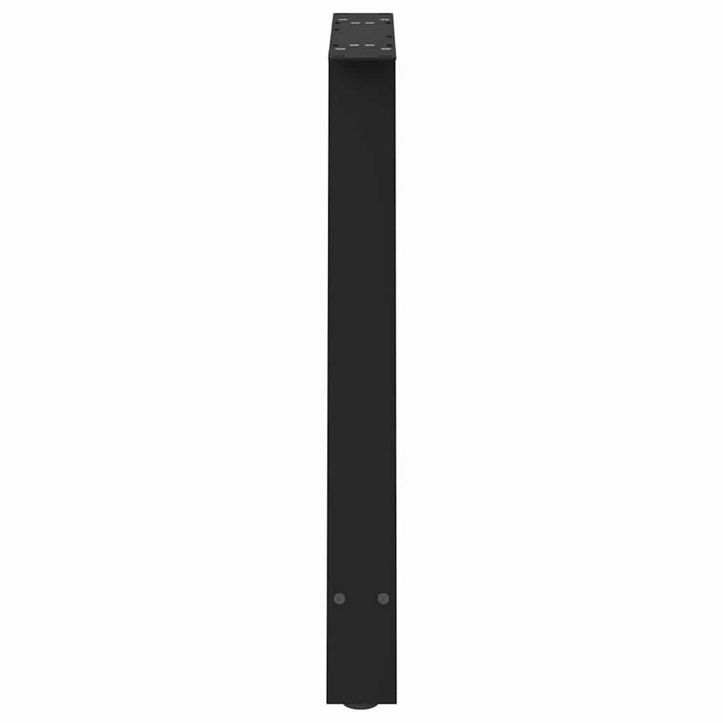 Valgomojo stalo kojelės, A formos, 2 vnt., juodos, 70x(72 - 73) cm, plienas - Namų Idėja