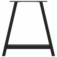 Valgomojo stalo kojelės, A formos, 2 vnt., juodos, 70x(72 - 73) cm, plienas - Namų Idėja