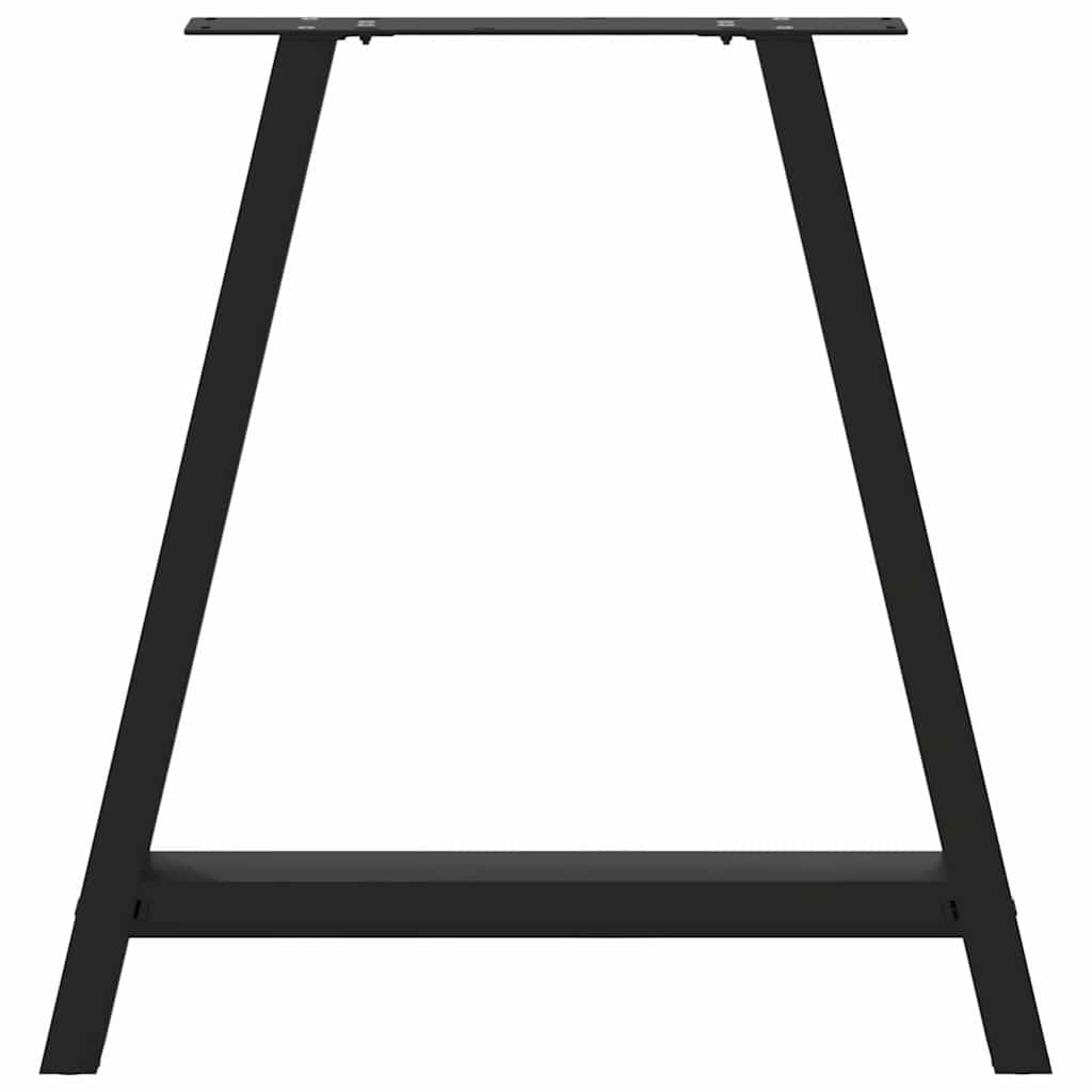 Valgomojo stalo kojelės, A formos, 2 vnt., juodos, 80x(72 - 73) cm, plienas - Namų Idėja