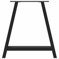 Valgomojo stalo kojelės, A formos, 2 vnt., juodos, 80x(72 - 73) cm, plienas - Namų Idėja