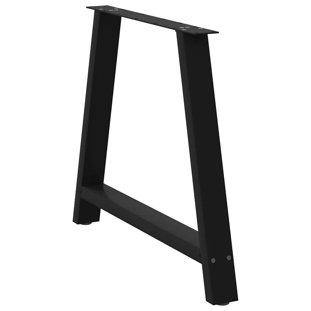 Valgomojo stalo kojelės, A formos, 2 vnt., juodos, 90x(72 - 73) cm, plienas - Namų Idėja