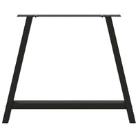 Valgomojo stalo kojelės, A formos, 2 vnt., juodos, 90x(72 - 73) cm, plienas - Namų Idėja