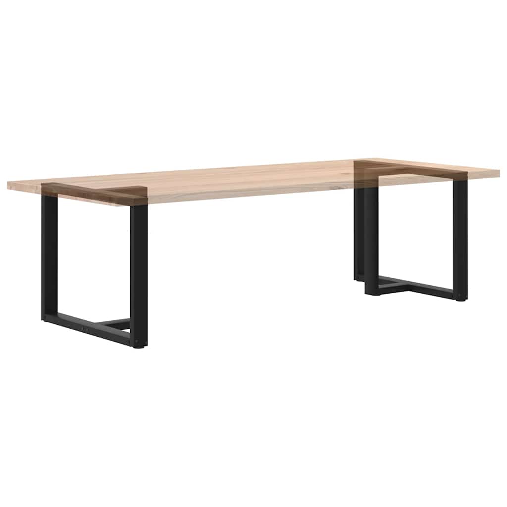 Valgomojo stalo kojelės, T formos, 2 vnt., juodos, 100x35x(72 - 73) cm, plienas - Namų Idėja