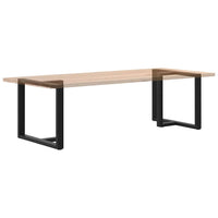 Valgomojo stalo kojelės, T formos, 2 vnt., juodos, 100x35x(72 - 73) cm, plienas - Namų Idėja