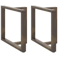 Valgomojo stalo kojelės, T formos, 2 vnt., juodos, 100x35x(72 - 73) cm, plienas - Namų Idėja
