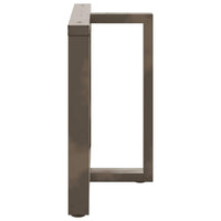 Valgomojo stalo kojelės, T formos, 2 vnt., juodos, 100x35x(72 - 73) cm, plienas - Namų Idėja