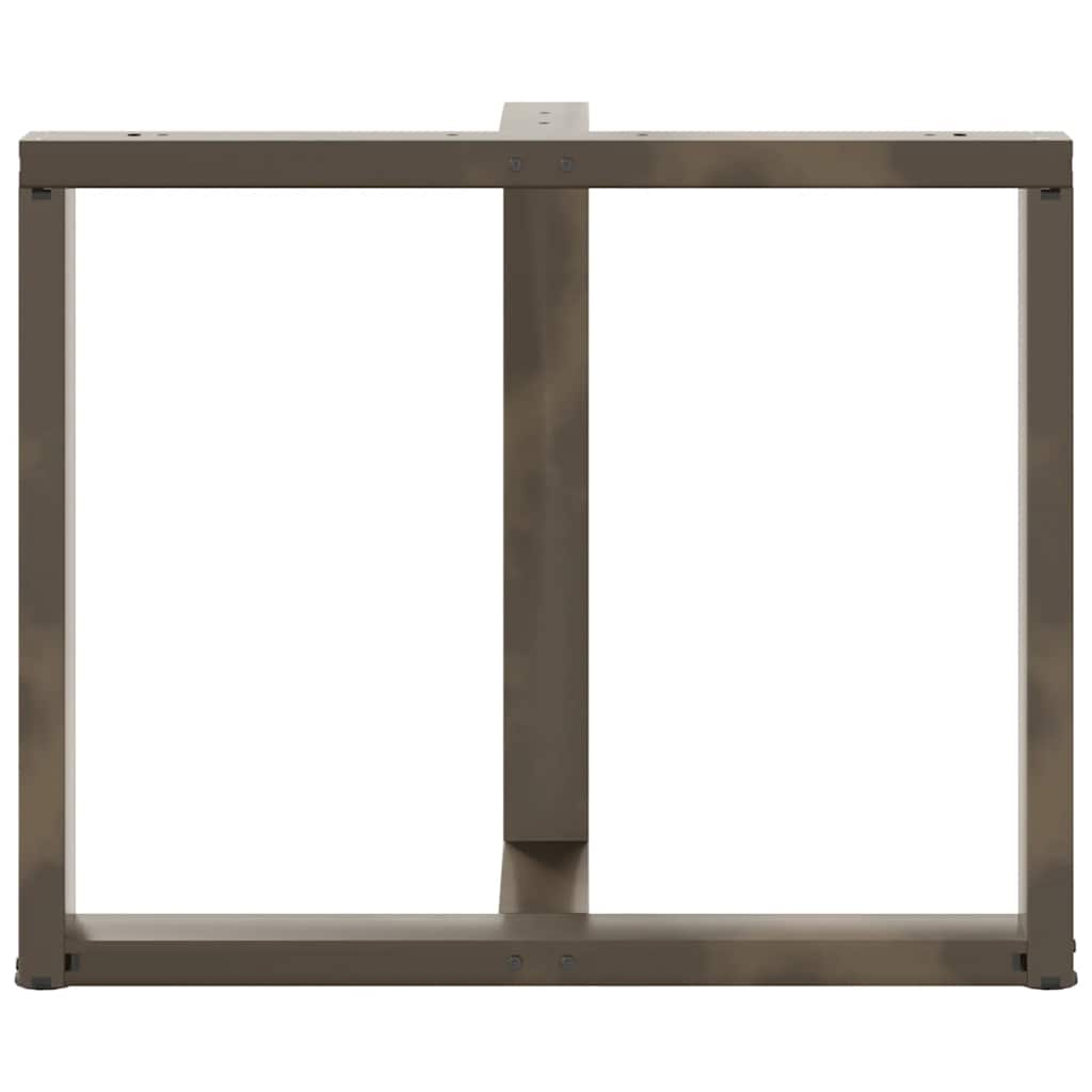 Valgomojo stalo kojelės, T formos, 2 vnt., juodos, 100x35x(72 - 73) cm, plienas - Namų Idėja