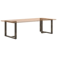 Valgomojo stalo kojelės, T formos, 2 vnt., juodos, 100x35x(72 - 73) cm, plienas - Namų Idėja