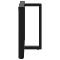Valgomojo stalo kojelės, T formos, 2 vnt., juodos, 100x35x(72 - 73) cm, plienas - Namų Idėja