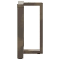 Valgomojo stalo kojelės, T formos, 2 vnt., juodos, 50x35x(72 - 73) cm, plienas - Namų Idėja