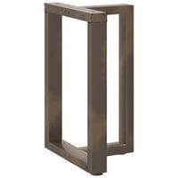 Valgomojo stalo kojelės, T formos, 2 vnt., juodos, 50x35x(72 - 73) cm, plienas - Namų Idėja