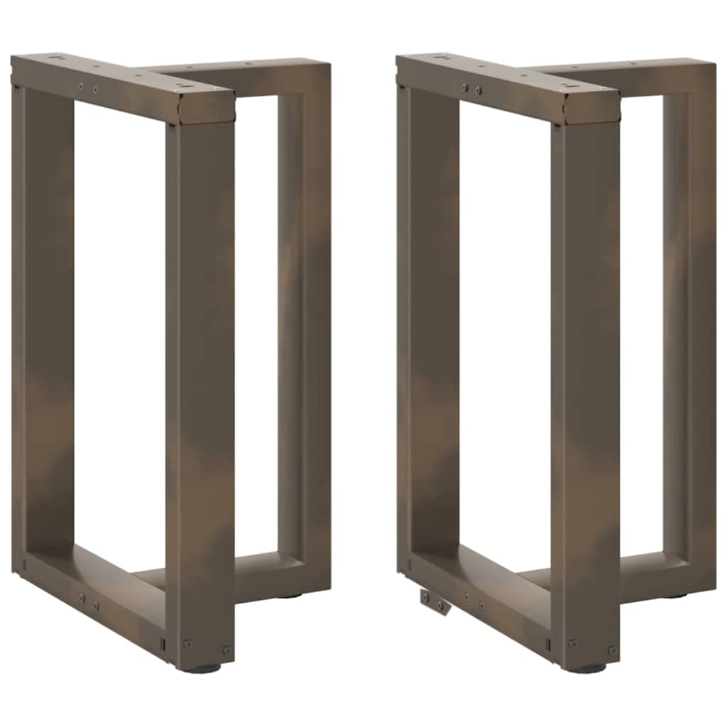 Valgomojo stalo kojelės, T formos, 2 vnt., juodos, 50x35x(72 - 73) cm, plienas - Namų Idėja