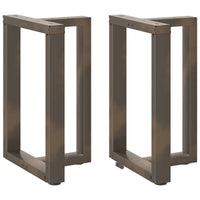 Valgomojo stalo kojelės, T formos, 2 vnt., juodos, 50x35x(72 - 73) cm, plienas - Namų Idėja