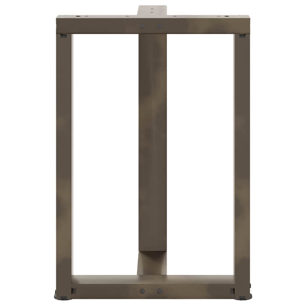 Valgomojo stalo kojelės, T formos, 2 vnt., juodos, 50x35x(72 - 73) cm, plienas - Namų Idėja