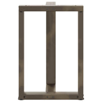 Valgomojo stalo kojelės, T formos, 2 vnt., juodos, 50x35x(72 - 73) cm, plienas - Namų Idėja
