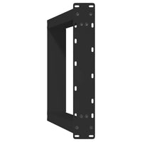 Valgomojo stalo kojelės, U formos, 2 vnt., juodos, 50x(72 - 73) cm, plienas - Namų Idėja