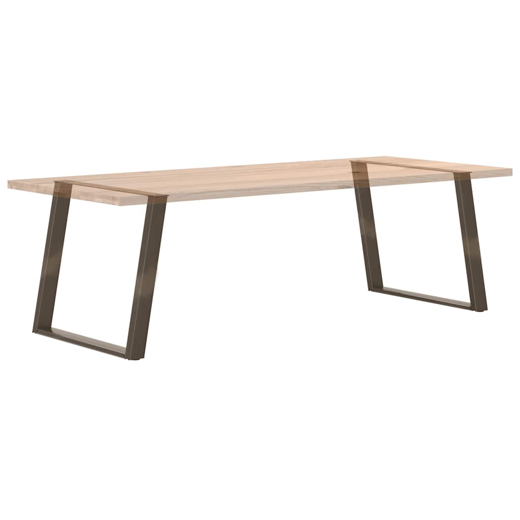 Valgomojo stalo kojelės, U formos, 2 vnt., natūralus plienas, 100 x (72 - 73) cm, plienas - Namų Idėja