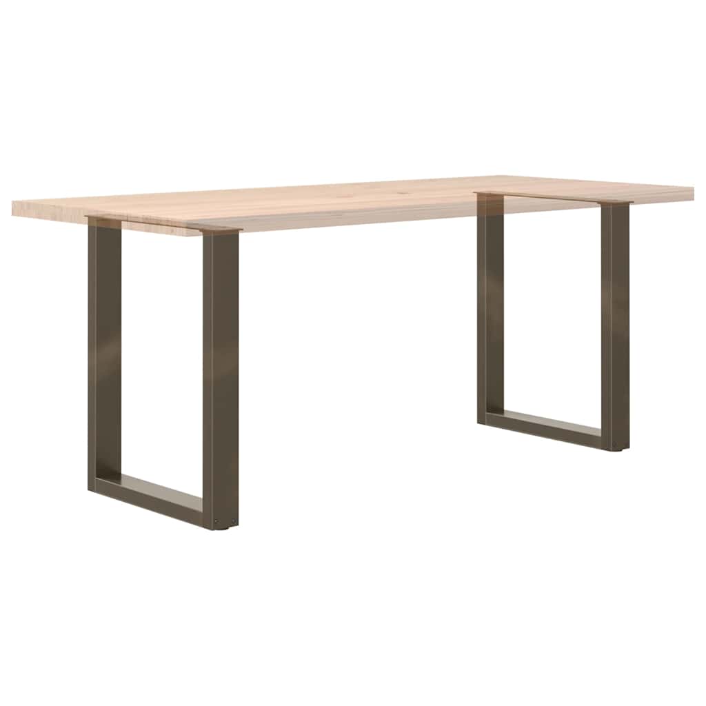 Valgomojo stalo kojelės, U formos, 2 vnt., natūralus plienas, 60x(72 - 73) cm, plienas - Namų Idėja