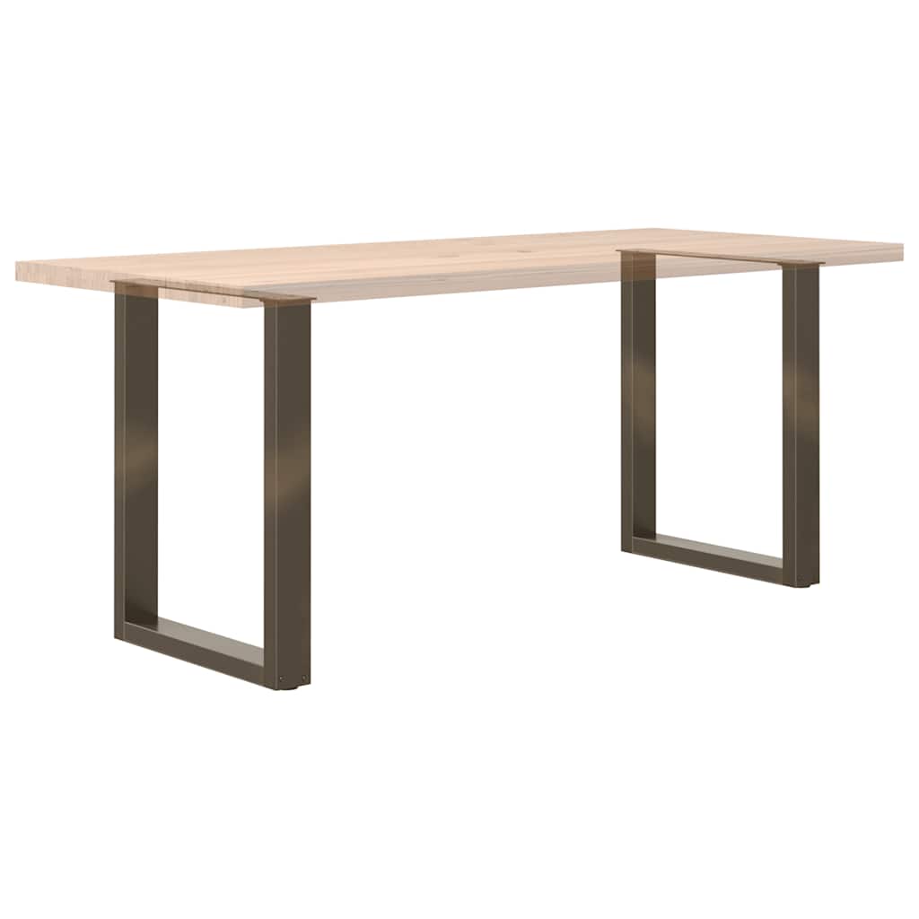 Valgomojo stalo kojelės, U formos, 2 vnt., natūralus plienas, 70x(72 - 73) cm, plienas - Namų Idėja