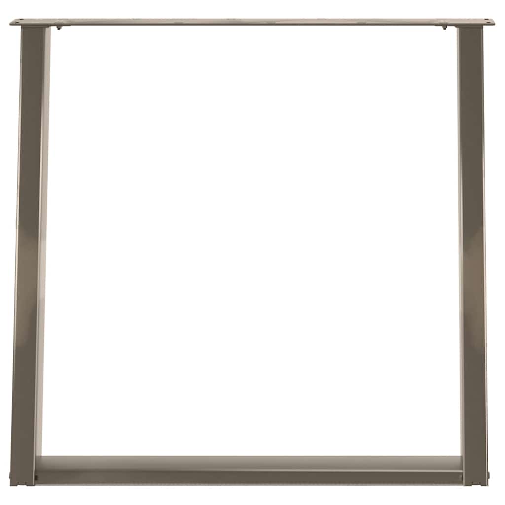 Valgomojo stalo kojelės, U formos, 2 vnt., natūralus plienas, 70x(72 - 73) cm, plienas - Namų Idėja