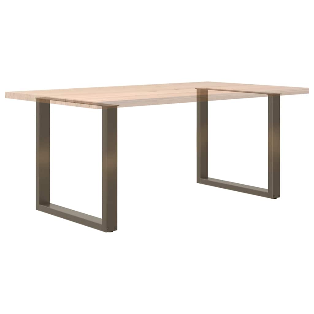 Valgomojo stalo kojelės, U formos, 2 vnt., natūralus plienas, 80x(72 - 73) cm, plienas - Namų Idėja