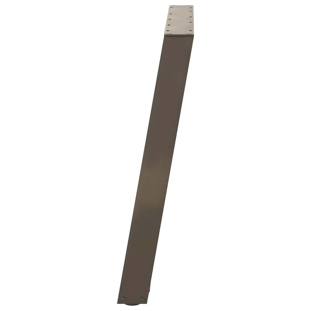 Valgomojo stalo kojelės, U formos, 2 vnt., natūralus plienas, 90x(72 - 73) cm, plienas - Namų Idėja