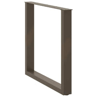 Valgomojo stalo kojelės, U formos, 2 vnt., natūralus plienas, 90x(72 - 73) cm, plienas - Namų Idėja