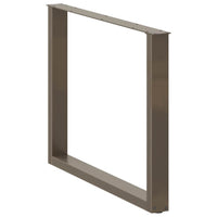 Valgomojo stalo kojelės, U formos, 3 vnt., natūralus plienas, 100 x (72 - 73) cm, plienas - Namų Idėja