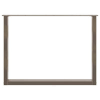 Valgomojo stalo kojelės, U formos, 3 vnt., natūralus plienas, 100 x (72 - 73) cm, plienas - Namų Idėja