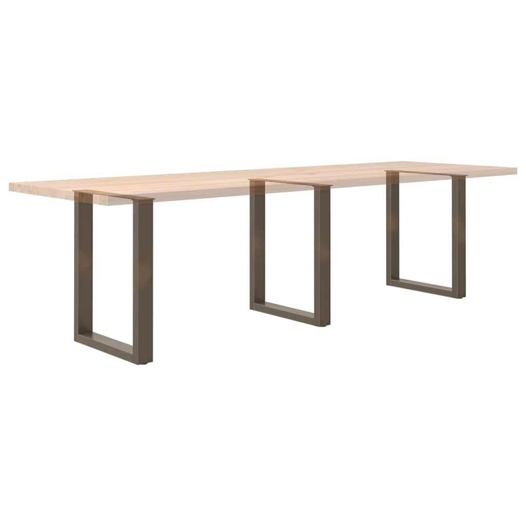 Valgomojo stalo kojelės, U formos, 3 vnt., natūralus plienas, 70x(72 - 73) cm, plienas - Namų Idėja