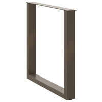 Valgomojo stalo kojelės, U formos, 3 vnt., natūralus plienas, 80x(72 - 73) cm, plienas - Namų Idėja