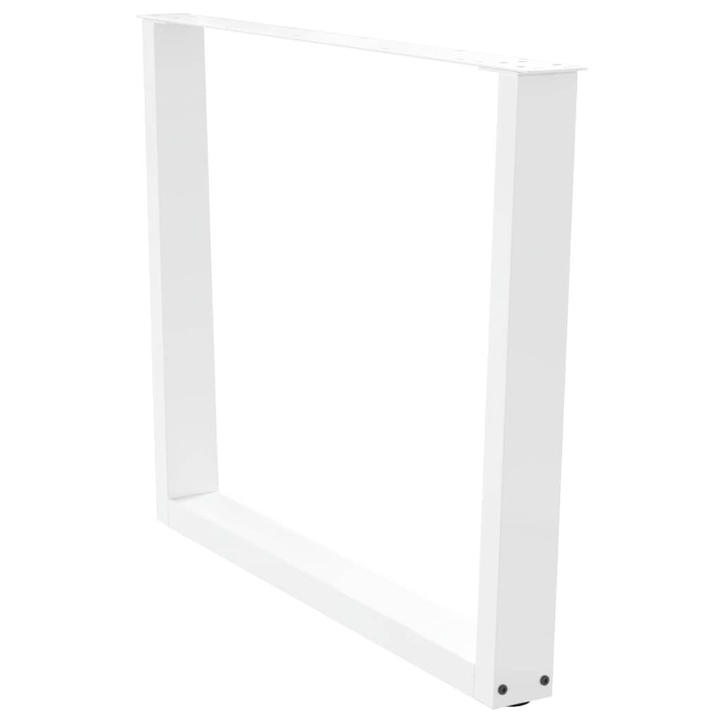 Valgomojo stalo kojelės, V formos, 2 vnt., baltos, 100x(72 - 73,3) cm, plienas - Namų Idėja