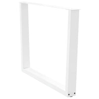 Valgomojo stalo kojelės, V formos, 2 vnt., baltos, 100x(72 - 73,3) cm, plienas - Namų Idėja