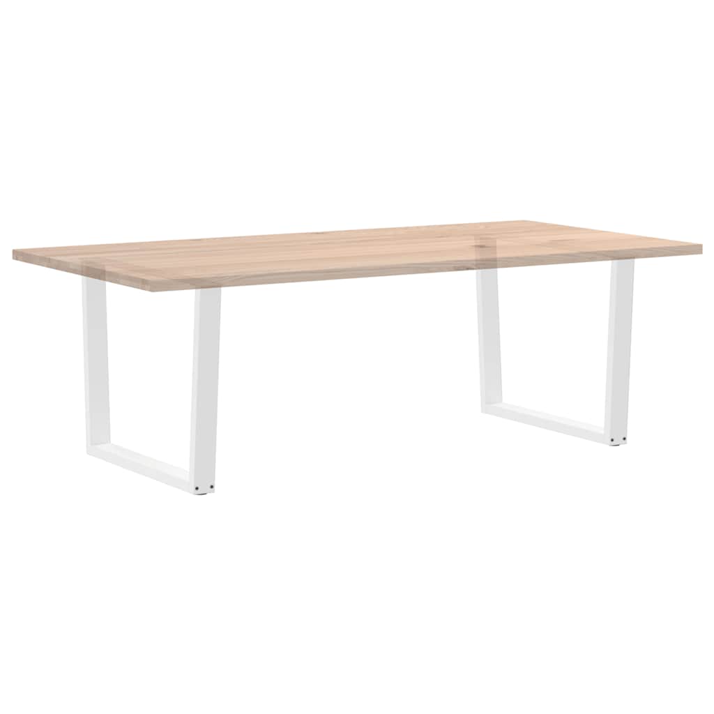 Valgomojo stalo kojelės, V formos, 2 vnt., baltos, 100x(72 - 73,3) cm, plienas - Namų Idėja