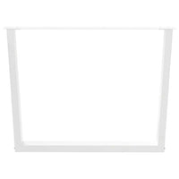 Valgomojo stalo kojelės, V formos, 2 vnt., baltos, 100x(72 - 73,3) cm, plienas - Namų Idėja