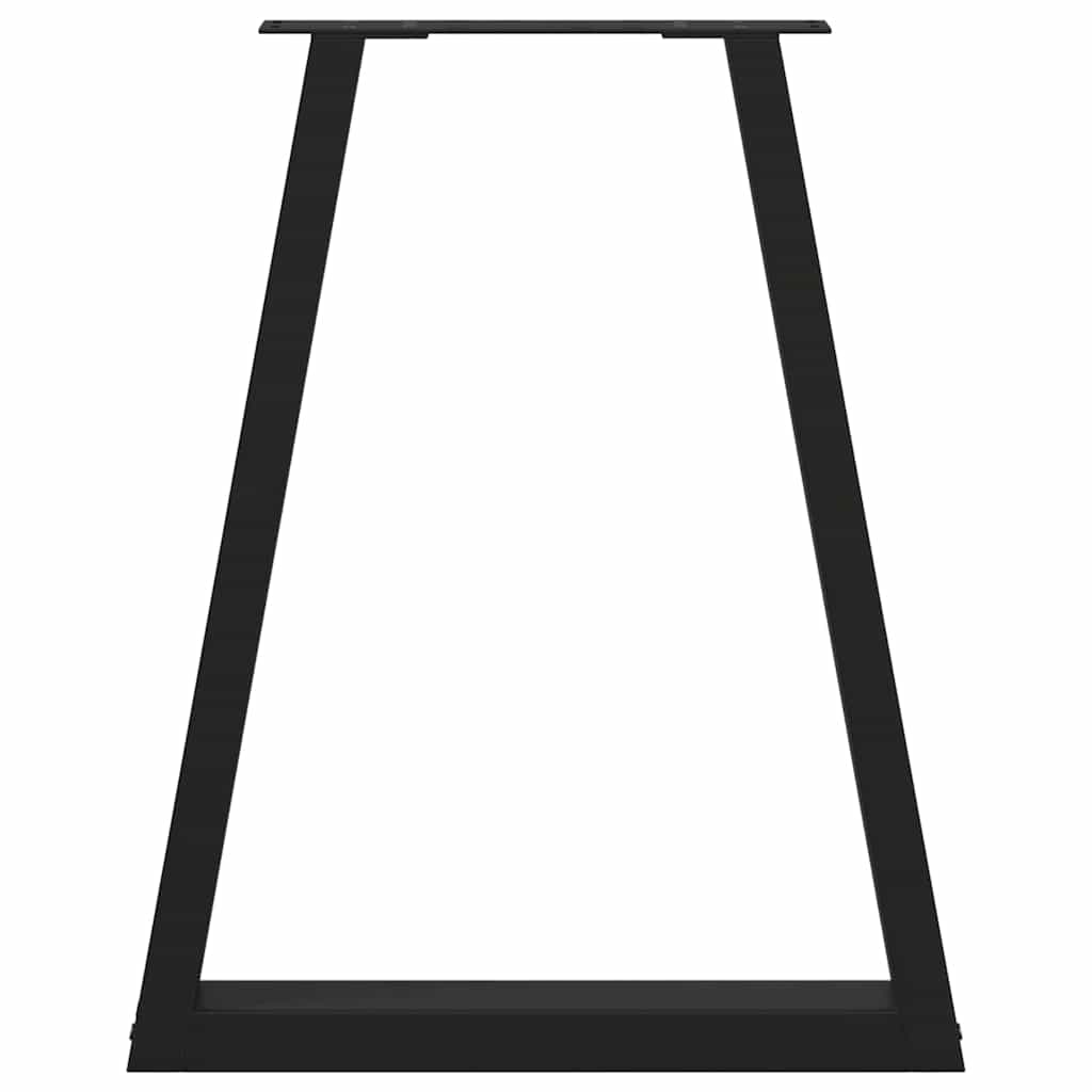 Valgomojo stalo kojelės, V formos, 2 vnt., juodos, 50x(72 - 73,3) cm, plienas - Namų Idėja