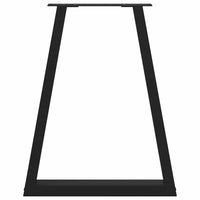 Valgomojo stalo kojelės, V formos, 2 vnt., juodos, 50x(72 - 73,3) cm, plienas - Namų Idėja