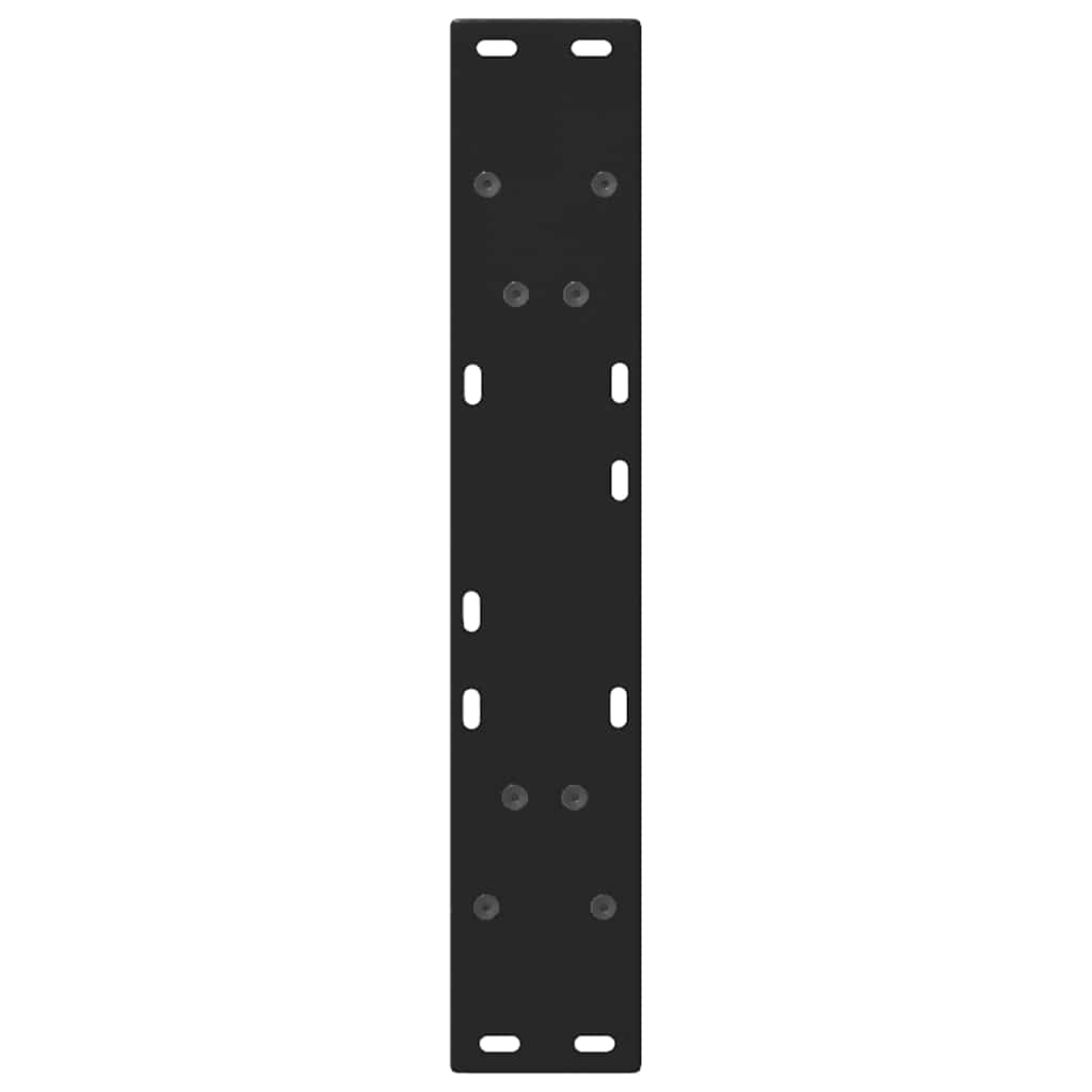 Valgomojo stalo kojelės, V formos, 2 vnt., juodos, 50x(72 - 73,3) cm, plienas - Namų Idėja