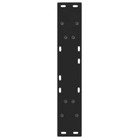 Valgomojo stalo kojelės, V formos, 2 vnt., juodos, 50x(72 - 73,3) cm, plienas - Namų Idėja