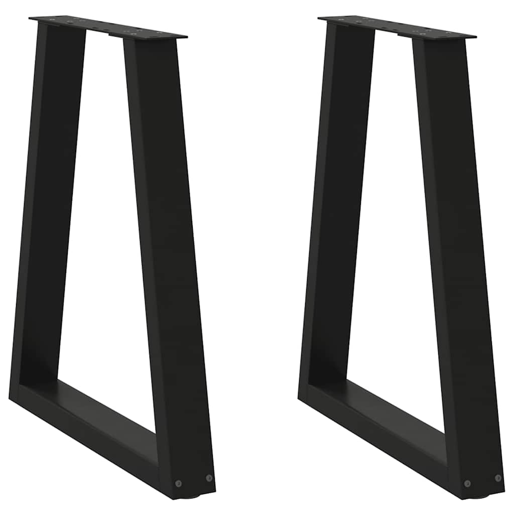 Valgomojo stalo kojelės, V formos, 2 vnt., juodos, 50x(72 - 73,3) cm, plienas - Namų Idėja