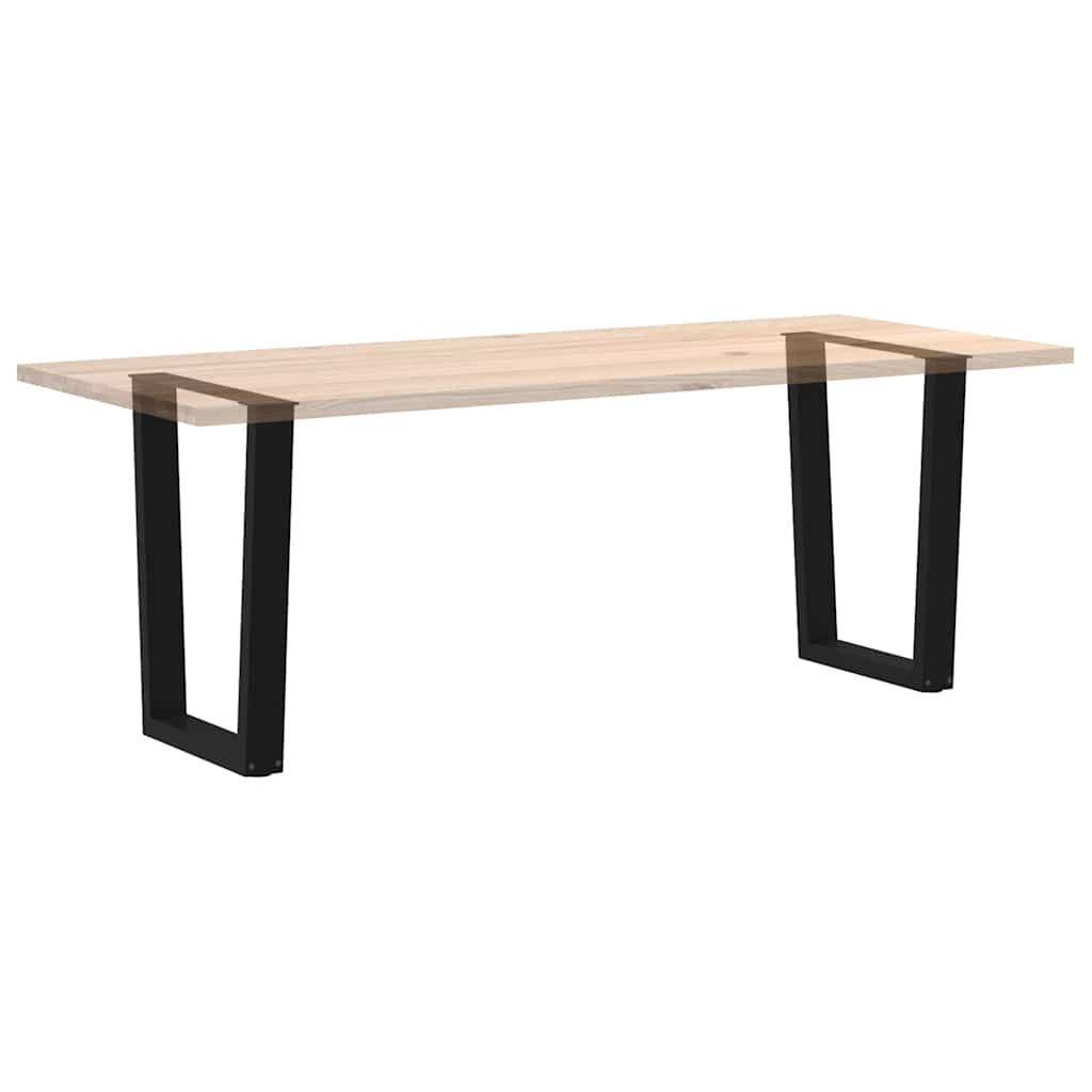 Valgomojo stalo kojelės, V formos, 2 vnt., juodos, 70x(72 - 73,3) cm, plienas - Namų Idėja